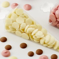 Children's White Chocolate Buttons - Carrot - 2 pcs
